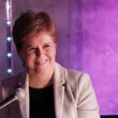 First Minister Nicola Sturgeon at the Paisley Book Festival in Renfrewshire, where she chaired a discussion with author Chitra Ramaswamy about her book Home Lands. Picture date: Friday February 17, 2023.