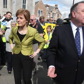 Nicola Sturgeon with Alex Salmond. Picture: PA