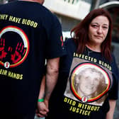 A bombshell report published on May 20, 2024 revealed more than 30,000 people were infected with viruses such as HIV and hepatitis after being given contaminated blood in Britain between the 1970s and 1990s (Picture: Benjamin Cremel / AFP / Getty)