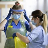 Nurses at the Royal Alexandra Hospital in Paisley picture: PA/Jane Barlow