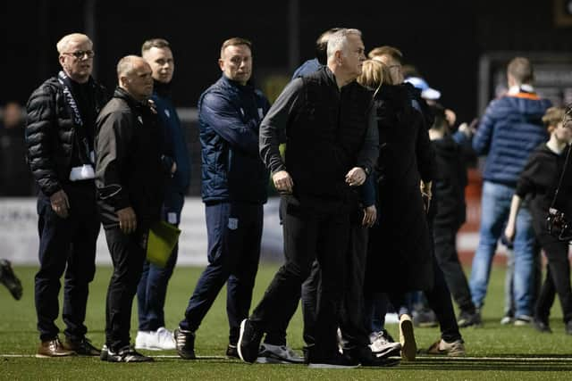 It was a tough night for Queen's Park manager Owen Coyle, who was goaded by some Dundee fans at full time.