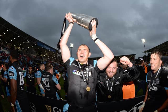 Al Kellock captained Glasgow Warriors to their victory over Munster in the 2015 Pro12 final in Belfast. Picture: Gary Hutchison/SNS