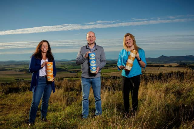 Karin, Mac and Kirstin Mackie at Westertown Farm, Aberdeenshire. Picture: Ross Johnston/Newsline Media