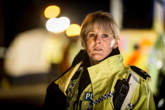 Sarah Lancashire as Sgt Cath Cawood in the final season of Happy Valley