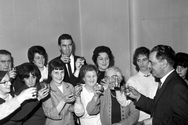 The closing down party of Edinburgh's Poole's Synod Hall Cinema in 1965.