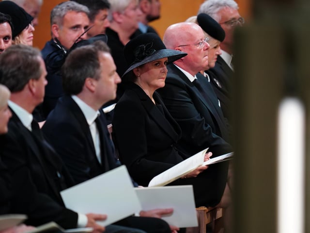 First Minister Nicola Sturgeon attends a Service of Prayer and Reflection for the Life of Queen Elizabeth II at St Giles' Cathedral, Edinburgh.