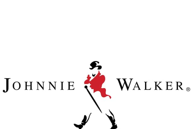 The Johnnie Walker logo replicated by the Proud Boys group is one designed in 1996, which has now been replaced.