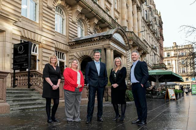 Sallyport Commercial Finance launches in Scotland: Michelle Carroll, Kirsty Neely, Andy Tait, Joanna Cashmore and Allan Dempsie. Picture: Peter Sandground