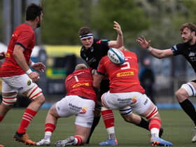 Munster defended impressively against Glasgow Warriors during their recent win at Scotstoun.  (Photo by Craig Williamson / SNS Group)