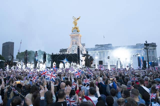 The Platinum Party at the Palace in front of Buckingham Palace