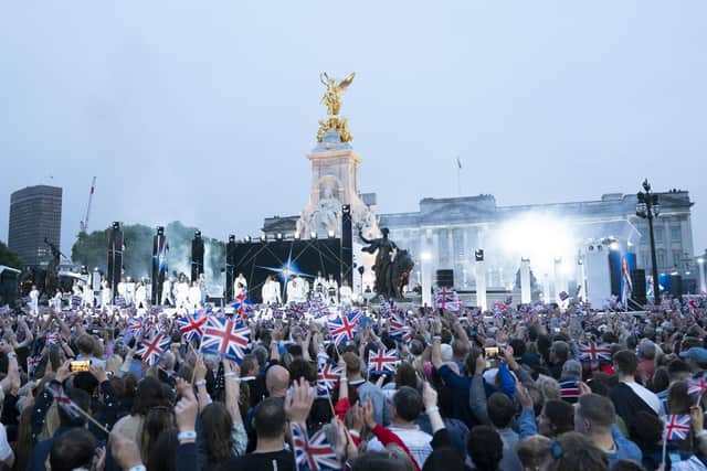 The Platinum Party at the Palace  in front of Buckingham Palace