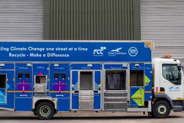 East Lothian Council's custom-built recycling vehicle