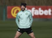 Albian Ajeti could move on from Celtic before the end of the transfer window.  (Photo by Craig Foy / SNS Group)