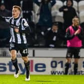 Connor Ronan celebrates after scoring the winner for St Mirren against Aberdeen. (Photo by Craig Foy / SNS Group)