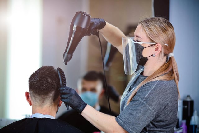 Hairdressers could reopen again in late April (Shutterstock)