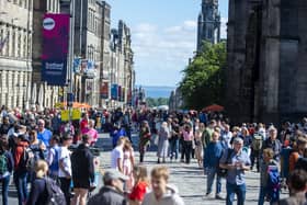 The Royal Mile during the Fringe. Picture: Lisa Ferguson