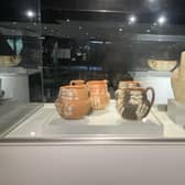 Vases and jugs on display at Seville's Antiquarium Museum. Pic: J Christie