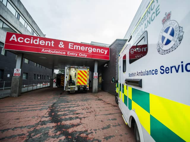 The Scottish Government target is for 95% of all A&E patients to wait no longer than four hours to be seen. Picture: John Devlin