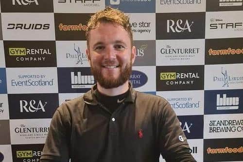 Michael Stewart takes a two-shot lead into the final round of the Eagle Orchid Scottish Masters at Leven Links. Picture: Tartan Pro Tour