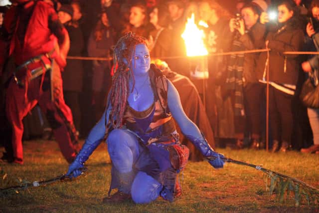 The Samhuinn Fire Festival was moved from the Old Town to Calton Hill three years ago. Picture: Alistair Linford