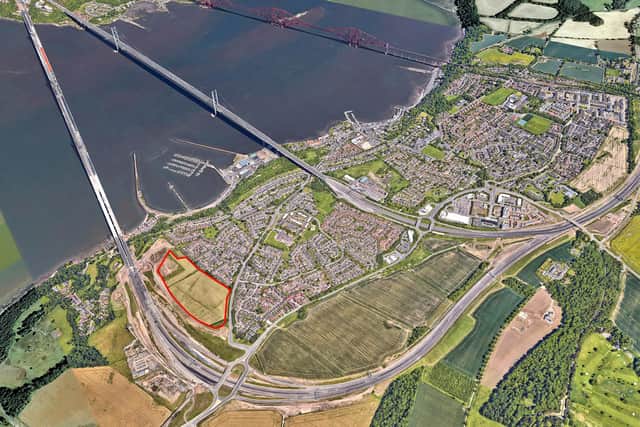 The site at Queensferry, which was made available after the new Forth bridge was completed, will include a range of houses and apartments of different sizes - including affordable homes