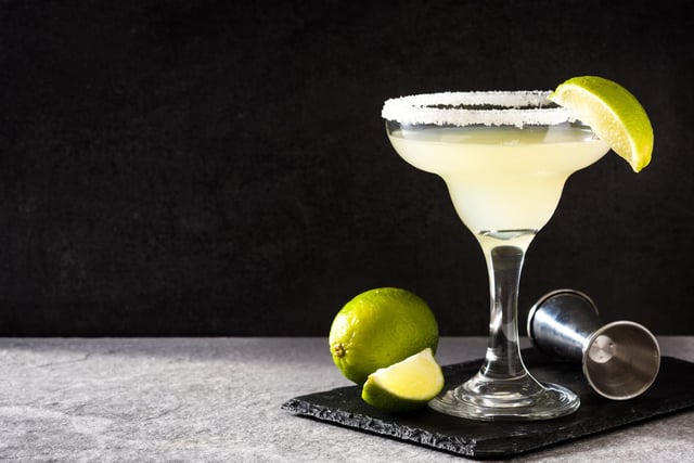 The Margarita is one of the most popular cocktails in the world - all year round. Shake up ice, 50ml tequila, 25ml lime juice and 20ml triple sec. Pour into a glass with salt around the rim (rub lime juice along the rim, then dip the glass onto a small amount of salt) and garnish with a lime slice.