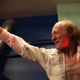 John Otway on stage (Pic: Cath Ruane)