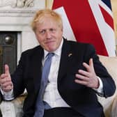 Prime Minister Boris Johnson is seen during his meeting with the Prime Minister of Estonia, Kaja Kallas, in 10 Downing Street, London, ahead of talks. Picture date: Monday June 6, 2022.