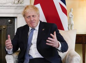 Prime Minister Boris Johnson is seen during his meeting with the Prime Minister of Estonia, Kaja Kallas, in 10 Downing Street, London, ahead of talks. Picture date: Monday June 6, 2022.