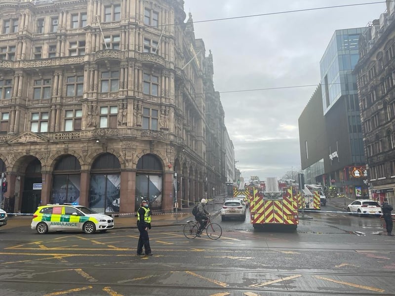 Transport has been impacted and roads have been closed as a result of the fire