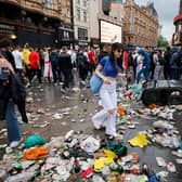 Euro 2020: Chaotic scenes at Wembley as some fans try to force their way into the stadium ahead of the Euros final