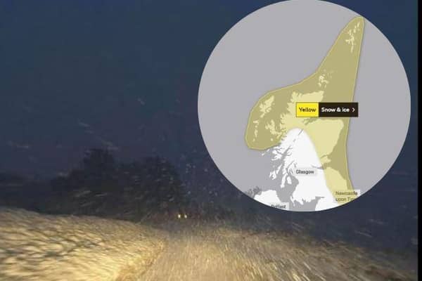 A yellow weather warning is in place across Scotland