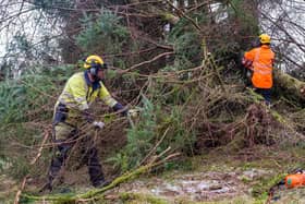 Scottish and Southern Electricity Networks said its staff were facing some of the most challenging conditions in decades. Picture: SSEN/PA Wire
