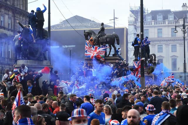 Was the George Square chaos indicative of the tolerance Scottish authorities show towards anti-Catholic bigotry? (Photo by ANDY BUCHANAN/AFP via Getty Images)