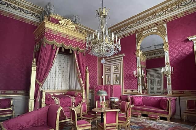 Napoleon I's bedroom at Château de Compiègne. Pic: Chynna Jones/PA