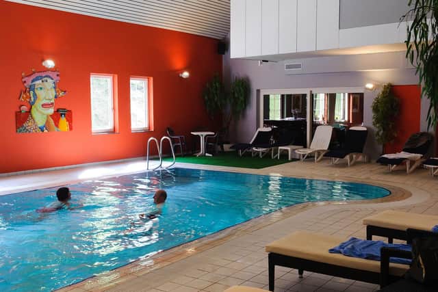 Many hotels often allow guests to use the pool facilities before or after check in. Pic: PA Photo/Alamy.