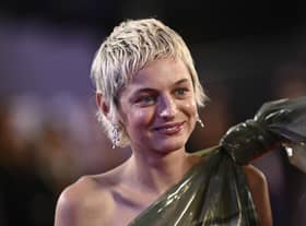 Emma Corrin attends the My Policeman European Premier. Picture: Gareth Cattermole/Getty Images for BFI