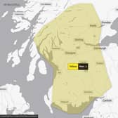 The rain warning will be in force from 3am to 6pm on Friday but subject to change. Picture: Met Office