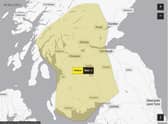 The rain warning will be in force from 3am to 6pm on Friday but subject to change. Picture: Met Office