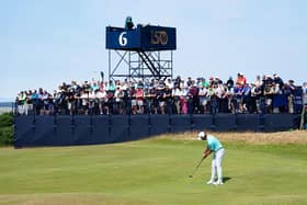 Golf fans have been urged not to travel by train to the The 150th Open Golf Championships at St Andrews as ScotRail timetables remain on a reduced service following industrial action. PIC: Jane Barlow/PA Wire.