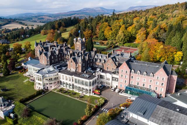 The historic Perthshire hotel forms the heart of one of the most popular holiday resorts in Scotland.