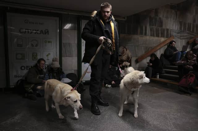 Citizens shelter in the Metro as Russia launches another missile attack in Kyiv, Ukraine. Ukrainian officials expect a new wave of Russian bombing this week, with previous rounds targeting critical infrastructure and causing massive water and power cuts, including in the capital.