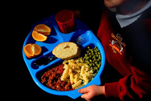 A school dinner in a primary school. Picture: Anthony Devlin/PA Wire