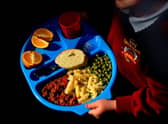 A school dinner in a primary school. Picture: Anthony Devlin/PA Wire