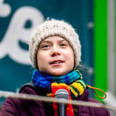 Swedish climate activist Greta Thunberg pictured during a demonstration of European youths to demand political action concerning climate change, organised by 'Youth for Climate', Friday 06 March 2020 in Brussels. BELGA PHOTO CHARLOTTE GEKIERE (Photo by CHARLOTTE GEKIERE/BELGA MAG/AFP via Getty Images)