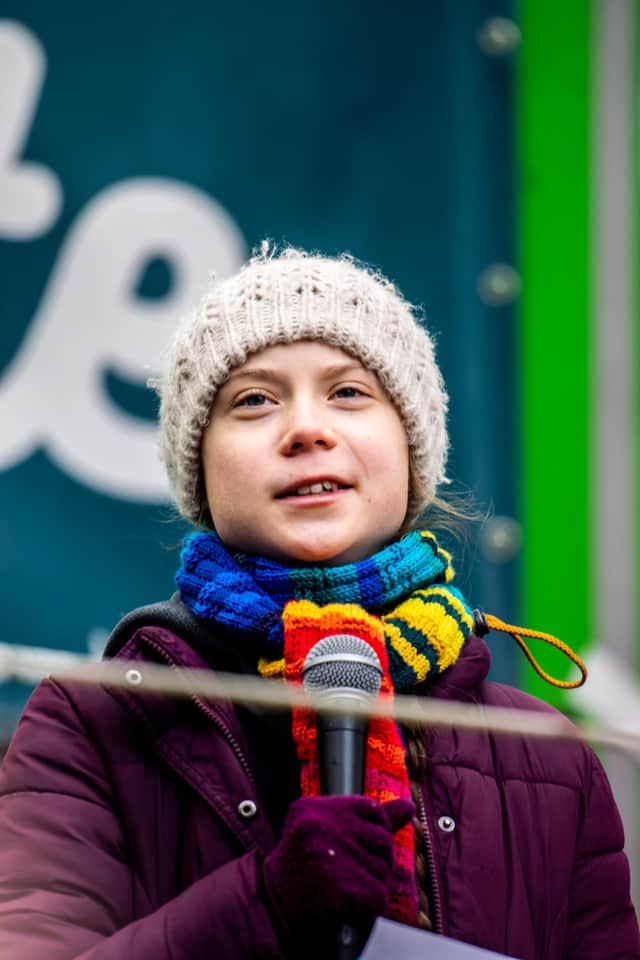 Swedish climate activist Greta Thunberg pictured during a demonstration of European youths to demand political action concerning climate change, organised by 'Youth for Climate', Friday 06 March 2020 in Brussels. BELGA PHOTO CHARLOTTE GEKIERE (Photo by CHARLOTTE GEKIERE/BELGA MAG/AFP via Getty Images)