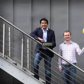 From left: Roy Hotrabhvanon and Hayden Ball of PlayerData who feature on the Under30s list. Picture: Stewart Attwood.