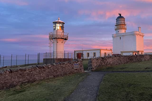The new Kinnaird Head lighthouse, left, replaced the 1787 original beside it in 1991. Picture: Museum of Scottish Lighthouses
