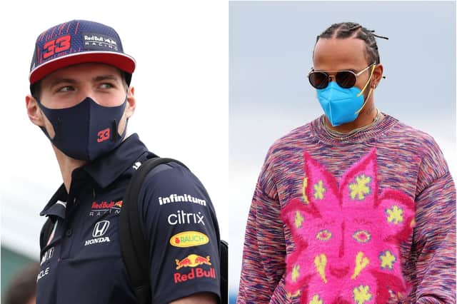 Max Verstappen (left) will seek to add to his lead over reigning champions Lewis Hamilton (right) at this weekend's British Grandprix. Pictures: PA Wire and Getty