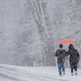 Stock image of snow in Yorkshire.